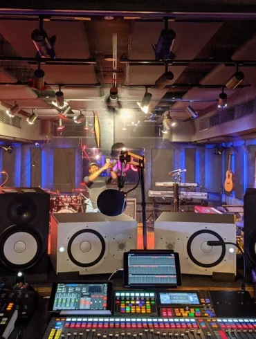 Studio d’enregistrement à Lagos, image d’illustration.