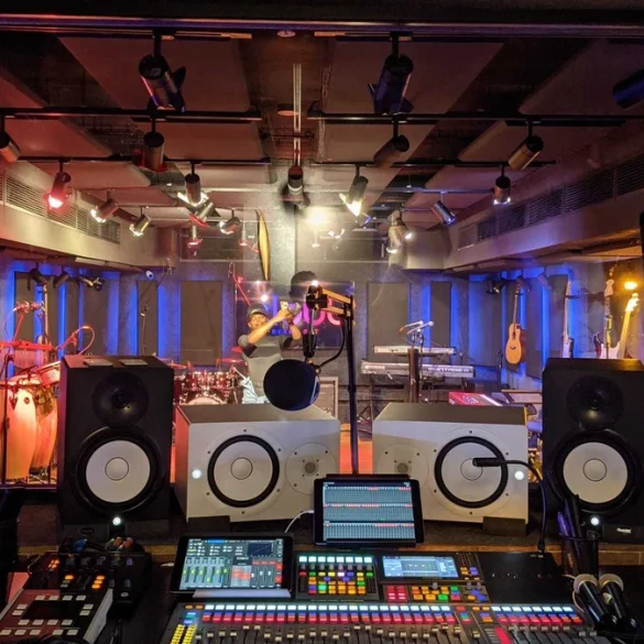 Studio d’enregistrement à Lagos, image d’illustration.