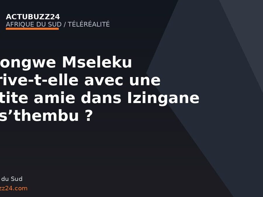 Un teaser d’Izingane Zes’thembu relance les spéculations autour d’Abongwe Mseleku