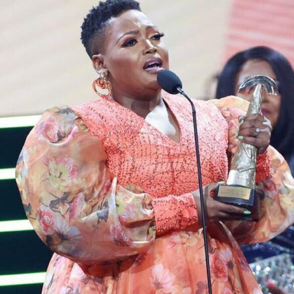 Ntokozo Mbambo lors d’une précédente cérémonie de récompenses gospel en Afrique du Sud.