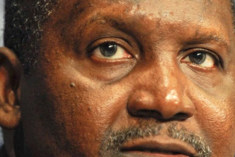 Aliko Dangote lors d’un événement public