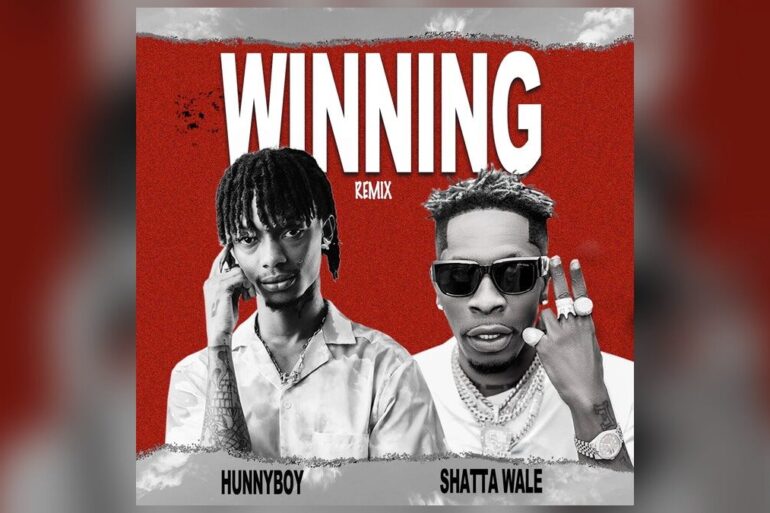 Hunnyboy et Shatta Wale sur le visuel de Winning