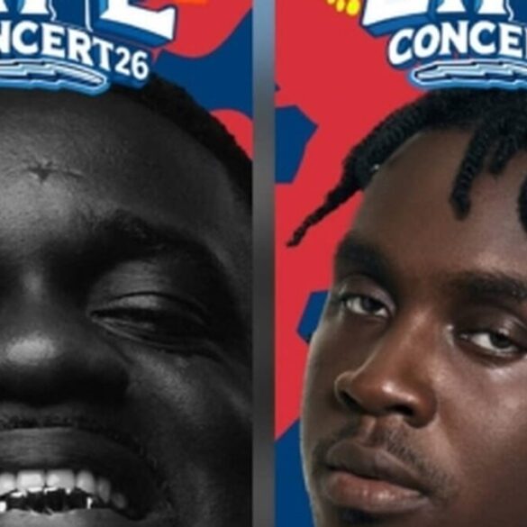 Kweku Smoke lors d’un événement musical au Ghana