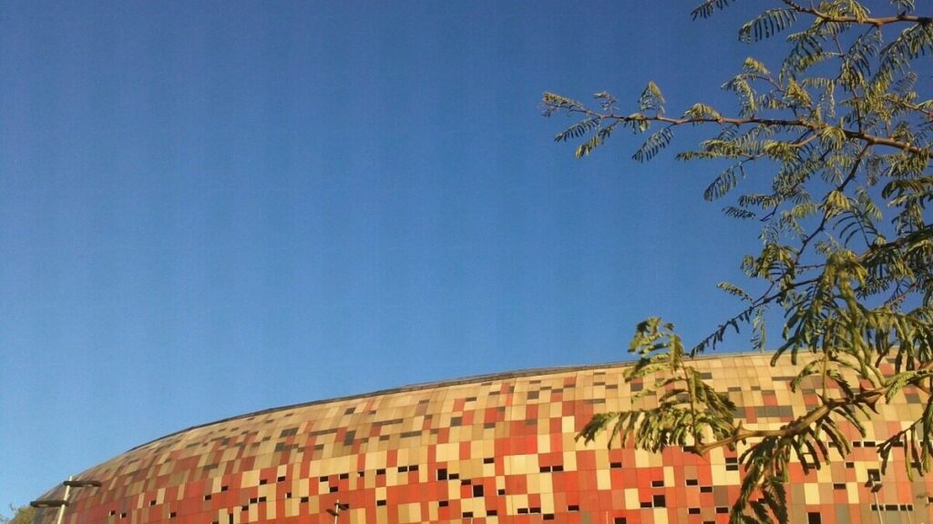 Vue du FNB Stadium à Johannesburg