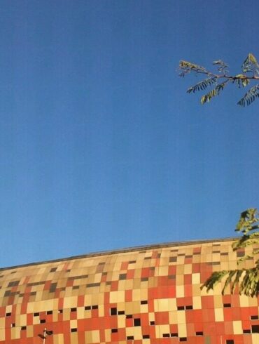 Vue du FNB Stadium à Johannesburg