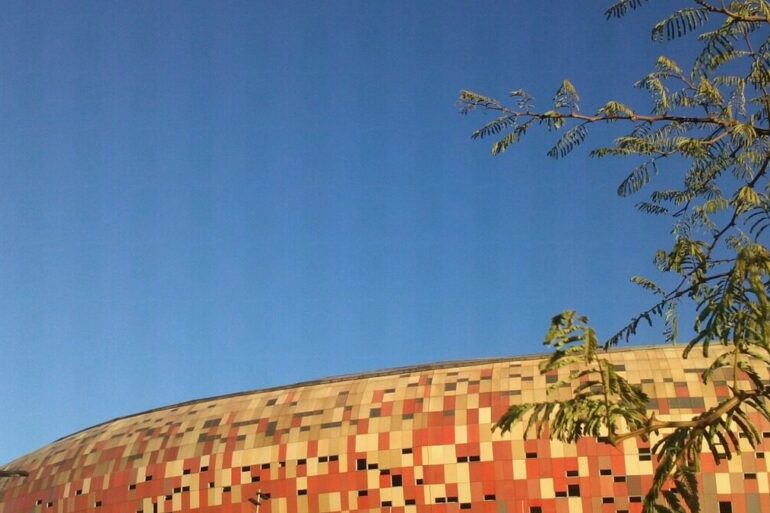 Vue du FNB Stadium à Johannesburg