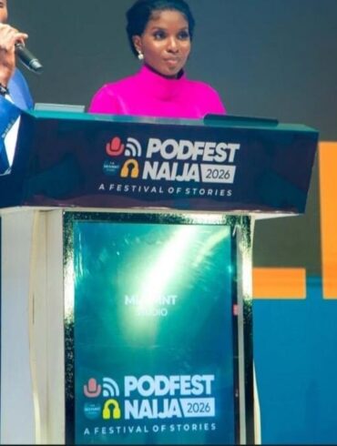 Scène de PodFest Naija 2026 à Lagos