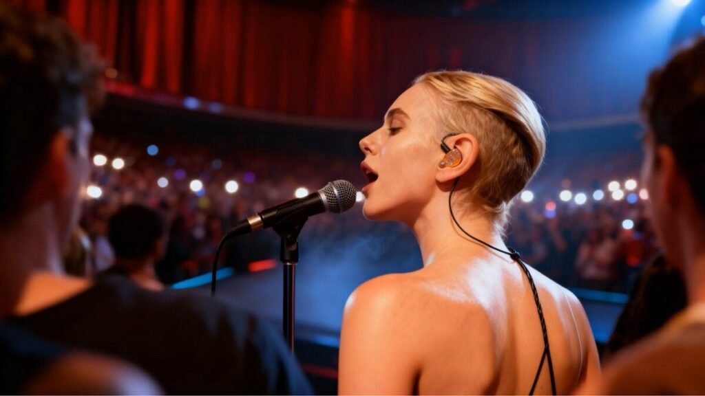 Pourquoi les artistes portent-ils des oreillettes pendant leurs concerts ?