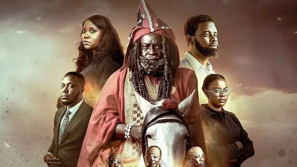 Visuel officiel du film Agbara Nla: The Return montrant les personnages principaux