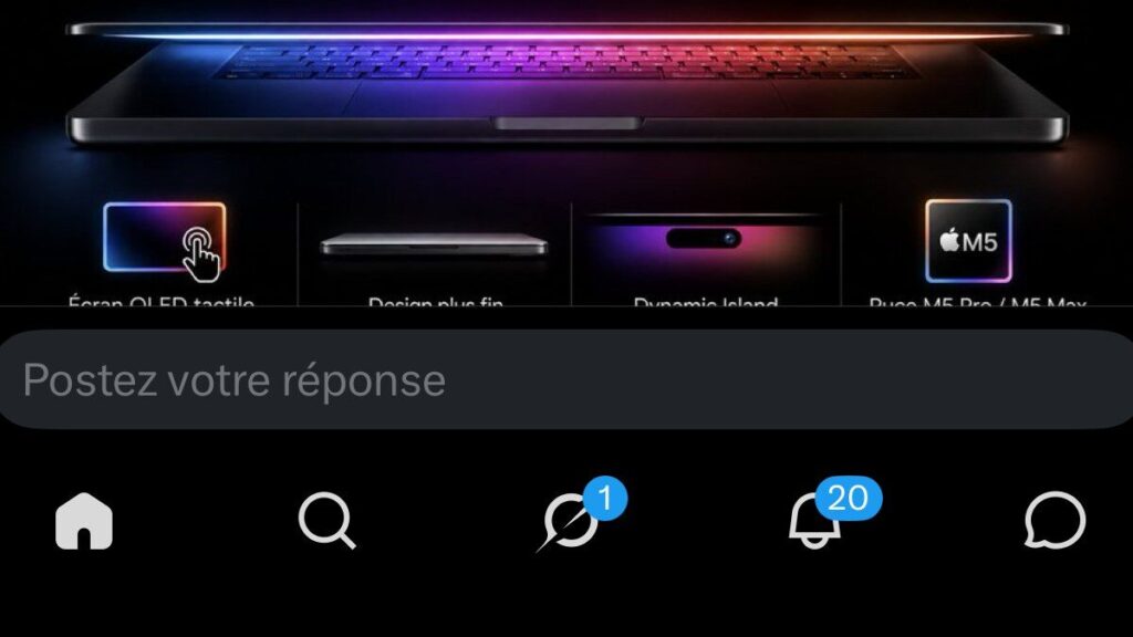 MacBook Pro présenté dans une capture fournie par la source