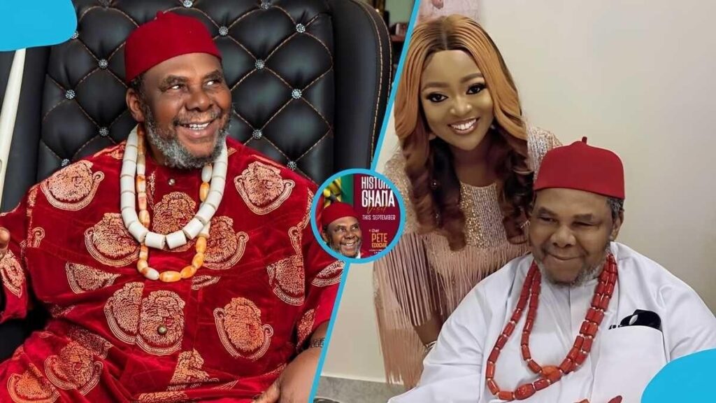 Pete Edochie lors d’une visite au Ghana